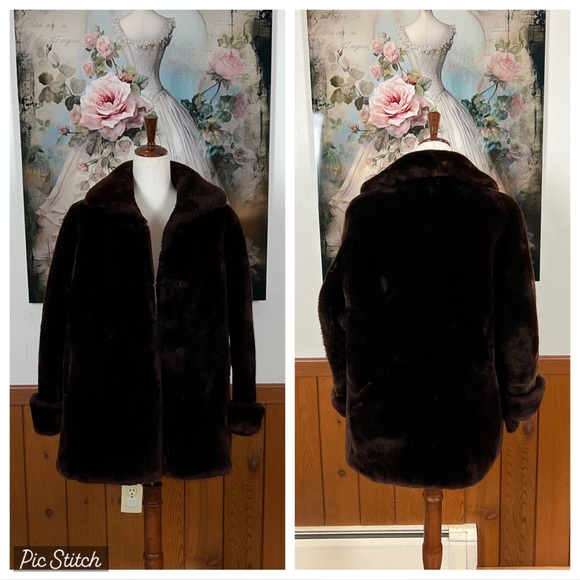Luxurious Vintage 1960s/70s Krieck’s Mouton Lamb Fur Coat! - Picture 1 of 9